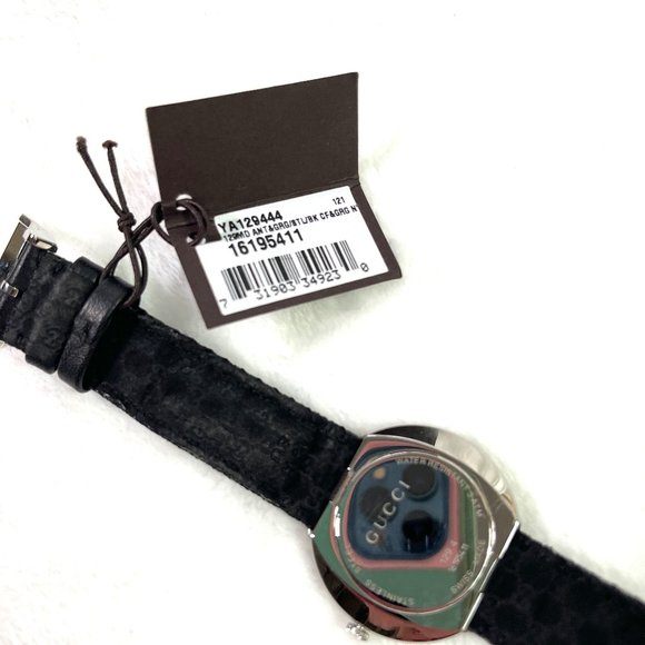 NIB Auc Gucci Swiss U-Play Red, Green and Black Nylon Strap Watch 35mm Y… - Picture 6 of 16